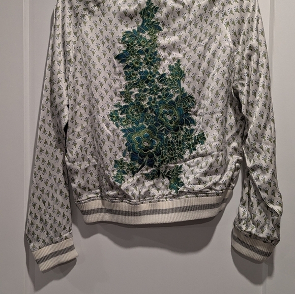 Anthropologie TINY Editions Bomber Jacket Off  White S - Picture 11 of 16